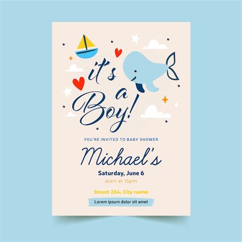 Bay shower invitation Images - Free Download on Freepik