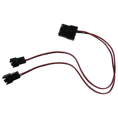 Buy ExtremeMod 4 Pin Molex to 2 x 3 Pin Male Computer Case Fan Power ...