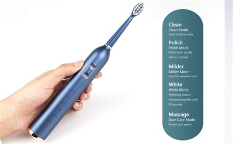 Sonic Electric Toothbrush for Women Men, Electric Toothbrush with 2 ...