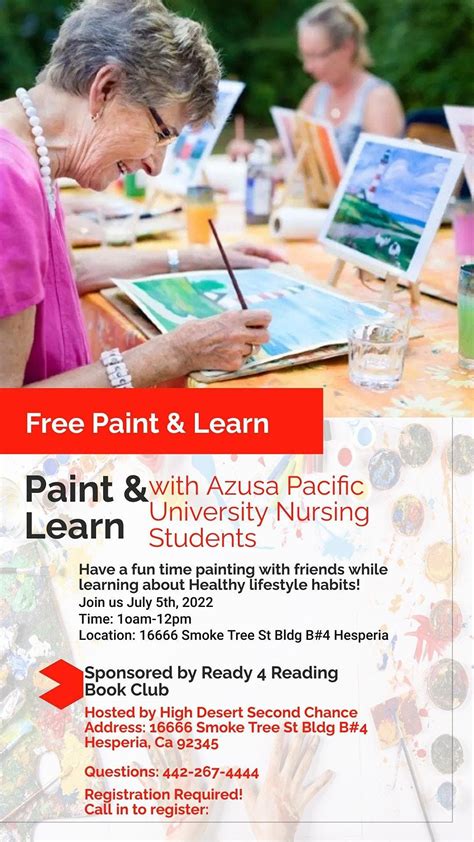 Paint & Learn with Azusa Pacific University Nursing Students. at 16666 ...