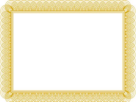 Free Printable Blank Certificate Borders - Templates Printable