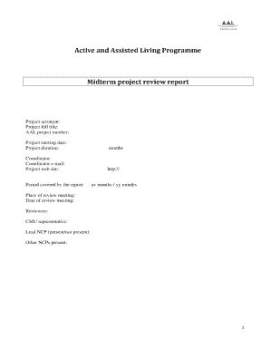 Fillable Online Midterm project review report Fax Email Print - pdfFiller