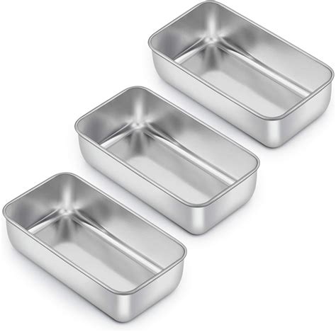 Amazon.com: E-far Loaf Pan for Baking Bread, 9 x 5 Inch Stainless Steel ...