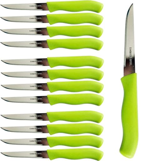 Buy Brenium Paring and Garnishing Knife, Set of 12 Knives with Straight ...
