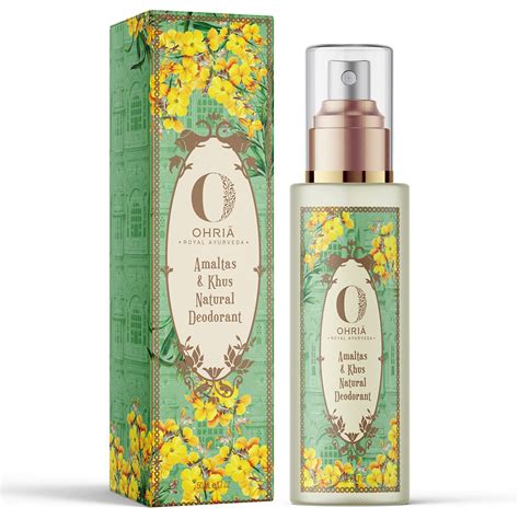 Buy Ohria Ayurveda Amaltas & Khus Natural Deodorant | Neutralises body ...