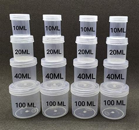 Buy Right Small Tiny Containers Plastic Clear Boxes with Screw lid pack ...