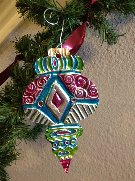 Aluminum Foil-Metal Embossing (Repousse) Ornament | Christmas art ...