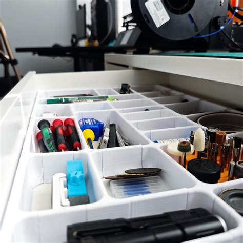 🪑 Desk Drawer Organizer・ STL File for 3D printing・Cults