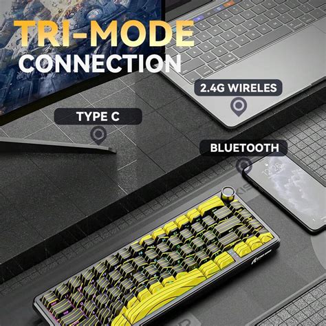 Teclado sem fio para jogos ATTACK SHARK X65PRO HE Rapid Trigger ...