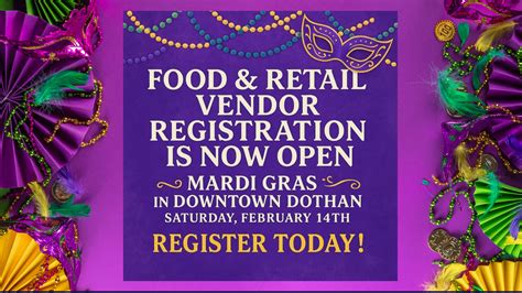 Vendor Registration Opens for Downtown Dothan Mardi Gras 2026 ...