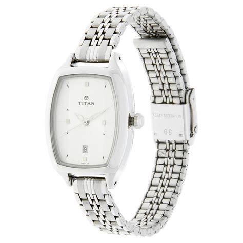 Buy Online Titan Karishma Silver Dial Women Watch With Stainless Steel ...