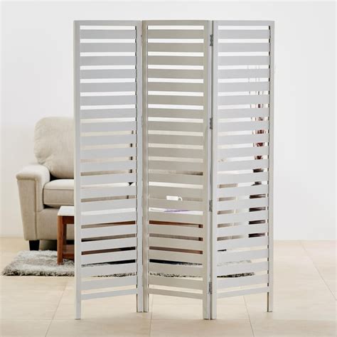 Buy Polaris Mango Wood Folding Room Divider - White from Home Centre at ...