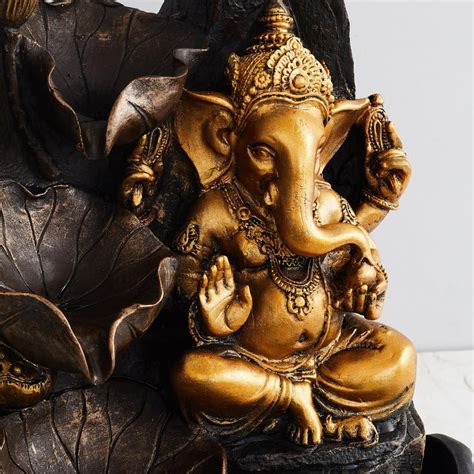 Buy Alpine Polyresin Ganesha Fountain - 25x39cm from Home Centre at ...