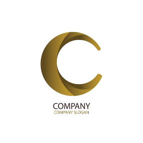 Kreis Gold Origami Logo Symbol | Premium Vektor