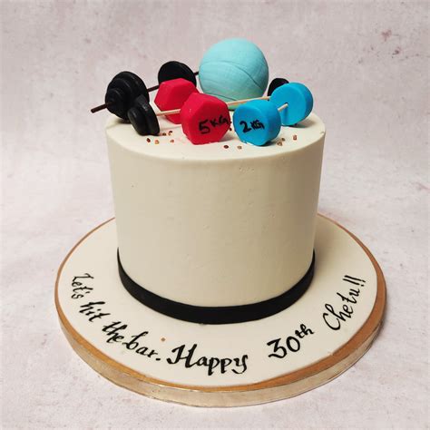 Workout Cake | Gym Equipment Cake | Fitness Cake – Liliyum Patisserie ...