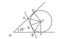 [Solved] Two tangents are drawn from a point P on the circle with ...