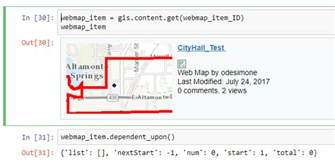 Esri Python API App End 的图像结果