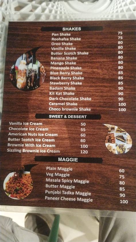 Menu at Beans n bites Coffee shop, Kota