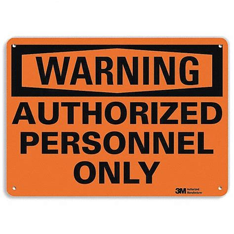 Plastic, Mounting Holes Sign Mounting, Warning Sign - 44UY74|U6-1030-NP ...