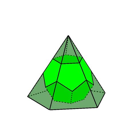 Steps to Draw Pentagonal Pyramid 的图像结果