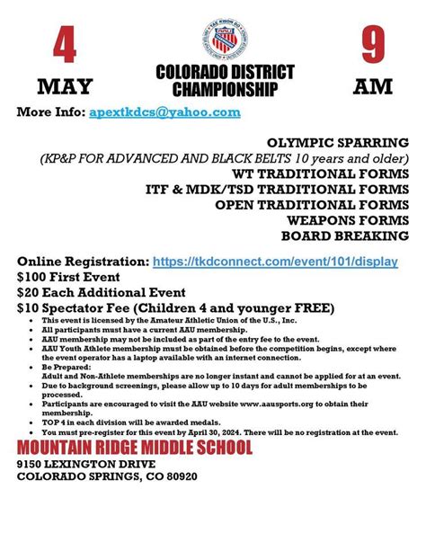 AAU Referee Seminar, 1935 Jamboree Drive, Suite 150, Colorado Springs ...