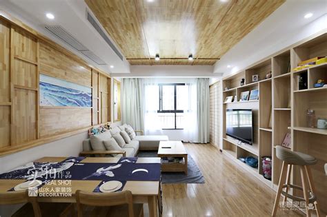 新中式风格三居室130平米8万-中海锦苑装修案例-扬州房天下家居装修网