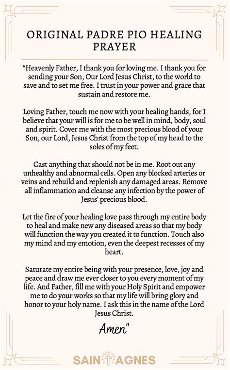 Padre Pio Healing Prayer: Most Powerful Original Prayer