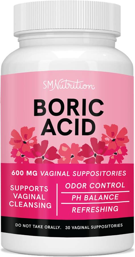 Amazon.com: Simpli Supplements 60 Boric Acid Suppositories - Modern Support & Ancient Remedy ...