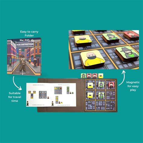 Toy Kraft: Ace Detective - Magnetic Brain Game Junior Edition – Krazy ...