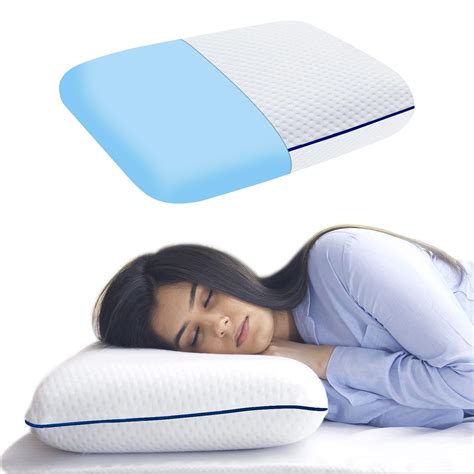 Sleepsia Memory Foam Pillows | Cooling Gel Orthopedic Bed Pillow for ...