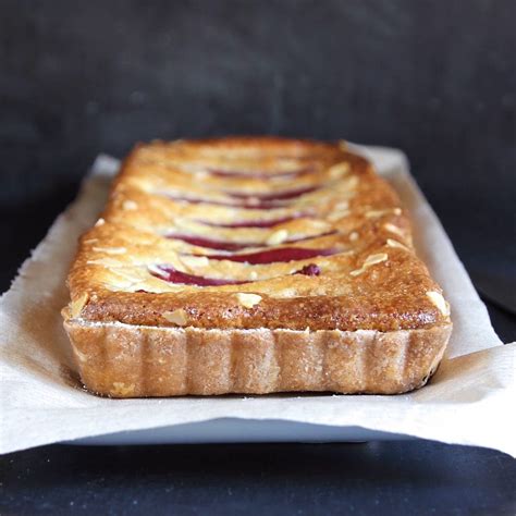 Pear Frangipane Tart with Berry-Poached Pears (gluten free pastry)