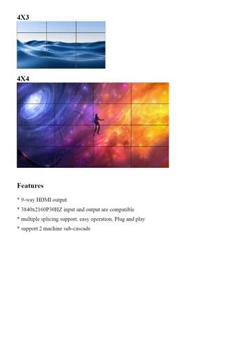Video Wall Controller - TRICOM 4K-60Hz 2x2 TV WALL CONTROLLER Trader ...