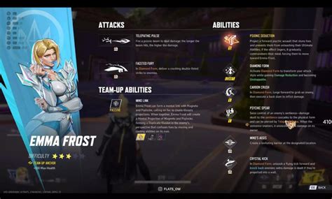 All Emma Frost abilities in Marvel Rivals