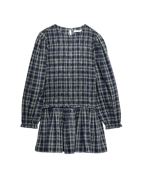 Buy Pure Cotton Checked Dress (6-16 Yrs) at Marks & Spencer