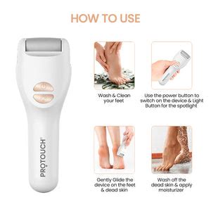 PROTOUCH Bliss Callus Remover | Electric Home Pedicure Device For Smoo ...