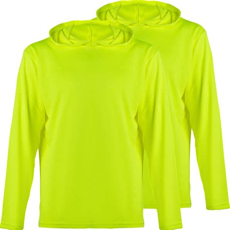 ProtectX High Visibility Sun Protection Lightweight Long Sleeve Hoodie ...