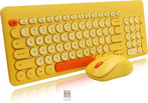 Buy Wireless Keyboard and Mouse Combo Cute Compact 2.4G USB Wireless ...