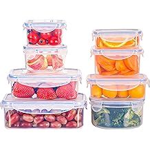 Buy Plastic Food Storage Container DIDO 8 Pack, Reusable Meal Prep ...