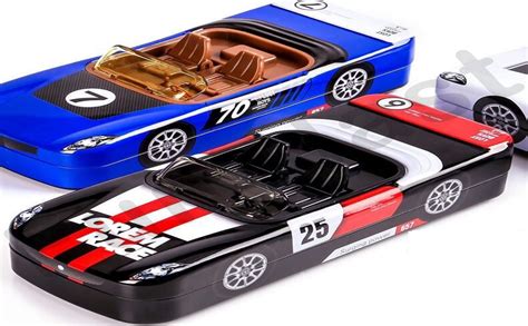 FunBlast Metal Car Pencil Box For Kids Double Layer Metal Pencil Case ...