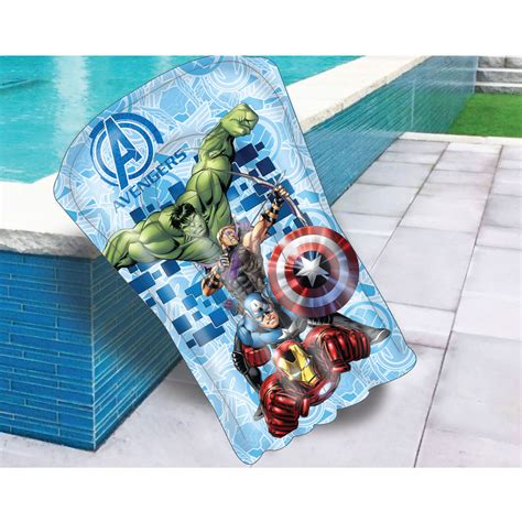 Marvel Avengers Inflatable Surf Board, Lightweight Portable Boogie Boa
