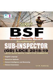Routemybook - Buy Border Security Force [BSF] Sub-Inspector SI General ...