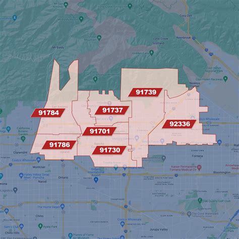Rancho Cucamonga, CA Zip Code Map | Hans van Velzer - Realtor