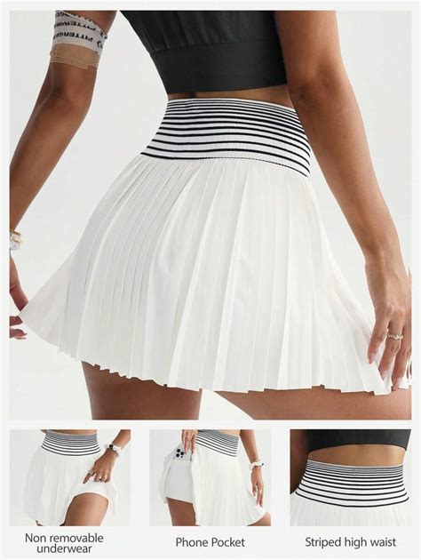 CourtClass Women's Yoga Fitness Athletic Skirt With Shorts Lining, Sexy ...