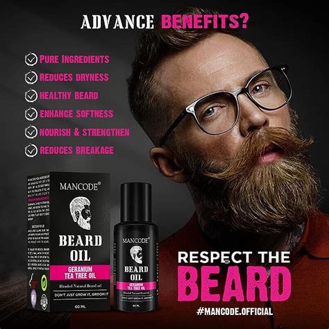 Mancode Germanium & Tea Tree Beard Oil- 60ml – UniEssential