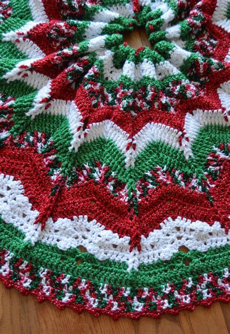 christmas crochet tree skirt