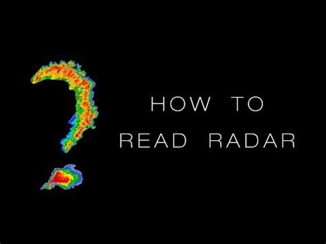 Image result for How to Read Weather Radar