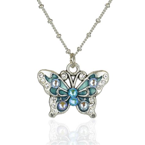 Veda Crystal Butterfly Necklace - Anne Koplik Designs