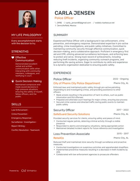 3 Successful Police Officer Resume Examples And Writing Tips for 2024