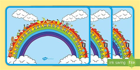 Rainbow Sounds Display Posters (teacher made) - Twinkl