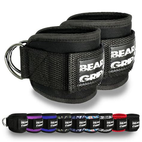 BEAR GRIP - Ankle Straps for Cables (Pairs) - Strong Closure, Double ...